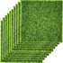 Mudder 10 Pieces Artificial Garden Grass Fairy Grass Lawn Miniature Ornament Garden Dollhouse DIY Simulation Moss Craft Decor, 6 x 6 Inches...