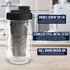 Brewing America Mason Jar Cold Brew Coffee Maker Infuser: Made in USA Wide Mouth Mason Jar with Screw Top Pour Lid, Stainless Steel Filter for Del...
