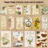 100 Pieces Vintage Ephemera Pack Junk Journal Kit Scrapbook Supplies Decoupage Paper Sticker Material for Art Journaling Bullet Journals Planners ...