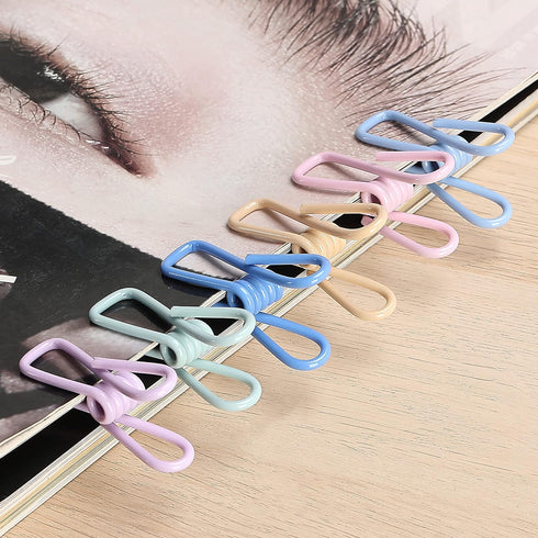 Mr. Pen- Chip Clips, 18 Pack, 2 Inch, Pastel Colors, Utility Steel PVC-Coated Clips, Bag Clips, Chip Clip, Metal Clips, Chip Bag Clip, Food Clips,...