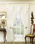 Today's Curtain Versailles Macrame Crushed Window Voile Panel, 84-Inch, Ecru...