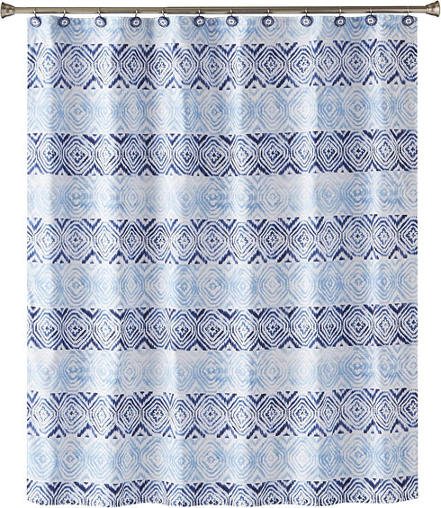 SKL Home by Saturday Knight Ltd. Kali Diamond Shower Curtain, Blue...