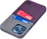 Dockem Wallet Case for iPhone 12 Pro Max: Built-in Metal Plate for Magnetic Mounting & 2 Credit Card Holders: 6.7" Luxe M2, Canvas Style Synthetic...