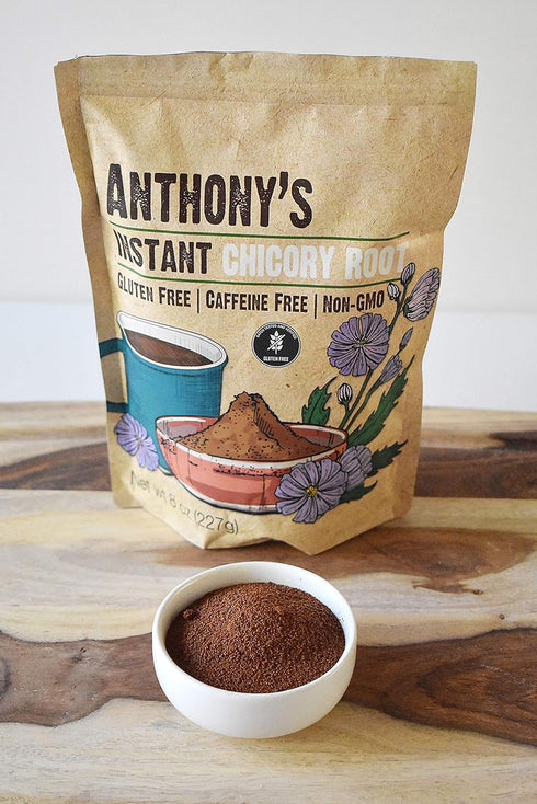 Anthony's Instant Chicory Root, 8 oz, Gluten Free, Caffeine Free, Non GMO, Coffee Alternative...