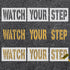 Watch Your Step Stencil, Large Watch Your Step Sign Reusable Letter Stencil Paint Stencil Safety Stencils Warning Sign Stencil for Walls Floors St...