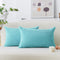 Home Brilliant Rectangle Pillow Covers 12x20 Teal, Decorative Lumbar Pillow Cover for Couch Bench Outdoor Furniture, 12 x 20 inch, Teal...