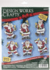 Design Works Crafts Santa with Bells, 14 Ornament Set of 6 Counted Cross Stitch Kit, Mixed...