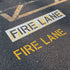 Fire Lane No Parking Stencil Set, 25.6x5.8" No Parking Template & 23.5x5.8" Fire Lane Stencil for Parking Lot Paint Templates Flexible Plastic Tra...