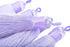 KONMAY 10pcs 3.4''(8.5cm) Handmade Imitation Silk Tassels with Hanging Loop for Jewelry Making (Lilac)...