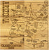 Totally Bamboo Arizona State Puzzle 4 Piece Bamboo Coaster Set with Case...