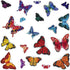 Iconikal Static Cling Window Decorations, Butterfly, 100-Count...