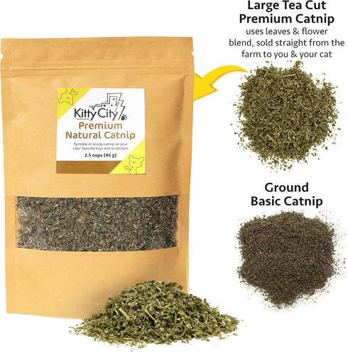 Kitty City Cat Premium Natural Catnip Tin, Premium Catnip Bag, Catnip with Silvervine, Catnip Spray...
