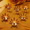FORUP 6 Pack Metal Turkey Tea Light Candle Holders, Thanksgiving Candle Holder, Thanksgiving Home Table Decoration...