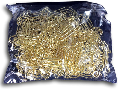 Dog Dachshund Shaped Paper Clips Great for Paper Clip Collectors or Dog and Pet Lovers (Gold - 100 Count Gold Tin Gold Box)...