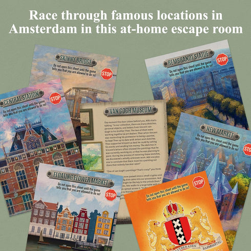 EXIT: The Game - The Hunt Through Amsterdam | Escape Room |Co-op Games | 1+ Players |Ages 5-7| Brainteasers |Art Heist | Ages 12+...