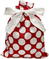 100% Cotton Gift Bags (Standard Set, Red), Set of 5 bags: three 16"x12" and two 10"x8"...
