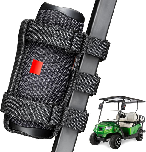 10L0L Adjustable Golf Cart Speaker Mount for Golf Cart Accessories, Upgrade Portable Speaker Holder with Strap for Bluetooth Wireless Speakers Fit...