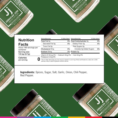Spiceology - Jamaican Jerk Smoky Caribbean Rub - BBQ Rubs, Spice Blends and Seasonings - Use On: Seafood, Beef, Chicken, Pork, Chili, Squash, Nuts...