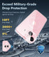 FNTCASE for iPhone 15-Plus Phone Case: Magnetic Clear Military Shockproof Anti Yellowing Slim Phone Cover with Camera Lens Protector & Screen Prot...