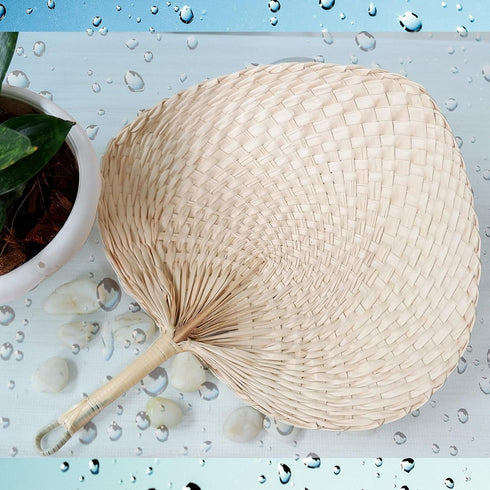 Palm Leaf Fan Woven Farmhouse Kitchen Summer Cooling Party Beach Wedding Camping 1 Pack (Standard)...
