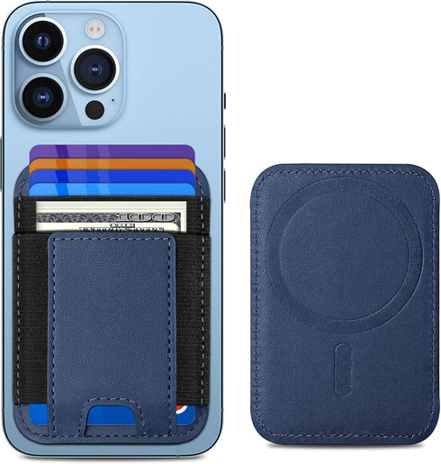 Upgraded for Magsafe Wallet, Strongest Magnetic Wallet, for iPhone Wallet Magsafe with 2 Card Slots, Magnetic Card Holder Wallet for iPhone 15/14/...
