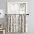 No. 918 Hoot Owl Print Semi-Sheer Rod Pocket Kitchen Curtain Tier Pair, 56" x 36", Mocha...