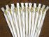 Golden Brass Zippers No. 5 Metal 10 inch Zips in White Pack of 12...