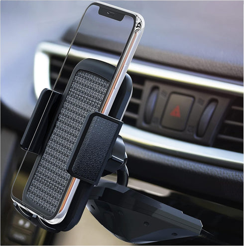Bestrix Cell Phone Holder for Car, CD Slot Car Phone Holder, Hands Free Car Mount with Strong Grip Universal for iPhone14/13/12/11/11Pro/Xs MAX/XR...