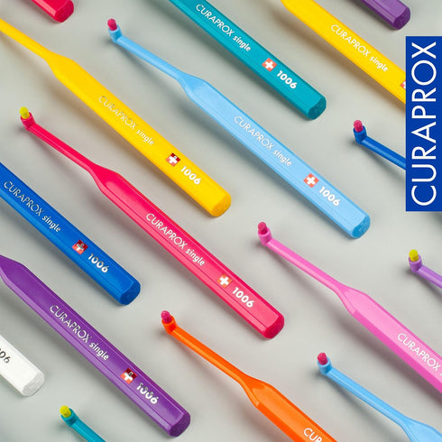 Curaprox CS 1006 Special Tuft Toothbrush for Implants, Braces & Gum Line Care...