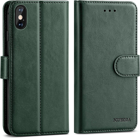 Compatible with iPhone X | XS Wallet Case, PU Leather Magnetic Flip Folio Phone Case with Credit Card Holder, Stand & Shockproof Cover for iPhone ...