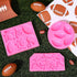 Whaline 3Pcs Football Fondant Mold Sports Theme Silicone Mold Football Helmet Chocolate Candy Mould Baking Mold for Party Cupcake Sugar Craft Gum ...