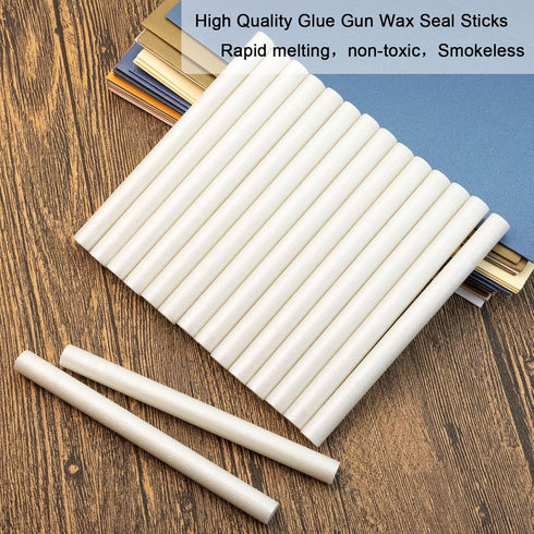 Wax Seal Sticks, Ioggtser 16 Pieces Glue Gun Wax Seal Sticks for Wax Seal Stamp, Sealing Wax Sticks for Making Exquisite Wax Seals for Wedding Inv...