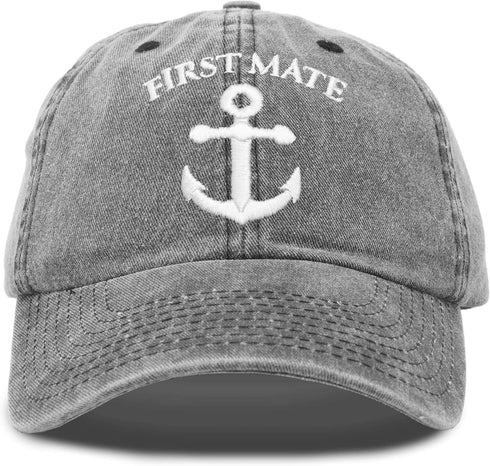 DALIX First Mate Hat Sailing Baseball Cap Sailor Gift Men Women Vintage...