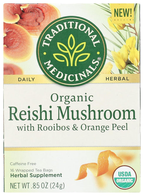 Traditional Medicinals, Organic Reishi Mushroom Tea, 16 Count...