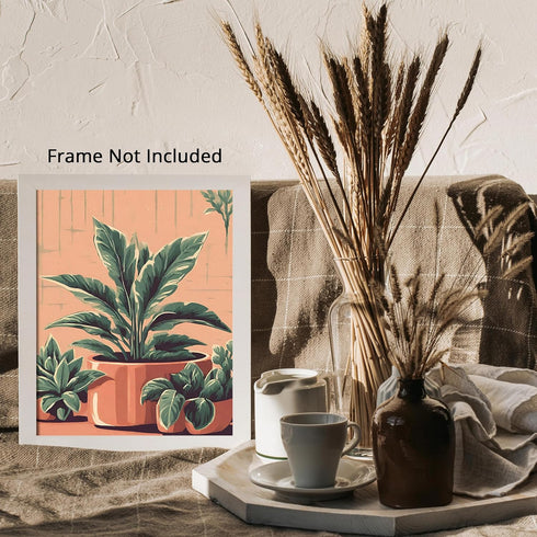 Posterizer 1 pcs-plants pots cactus cute art for plant lovers 6-Floral & Botanical Art-GIft for Men Women Teens-Decor for Home & Office- unframed ...