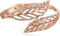 Guess Crystal Feather Bypass Hinged Bypass Bangle Bracelet...