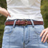 Women's Belts for Jeans, 5MM Womens Belt 1.1" Width Full Grain Leather With Gold Buckle Gift Box...