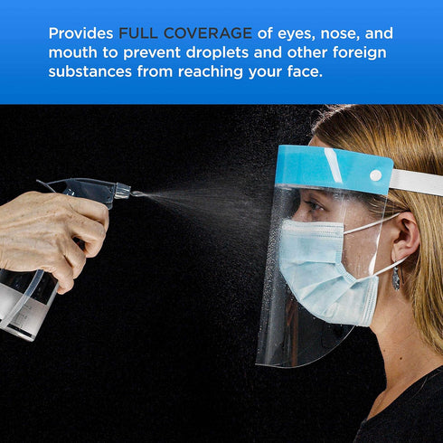 TCP Global Salon World Safety Face Shields Ultra Clear Protective Full Face Shields...