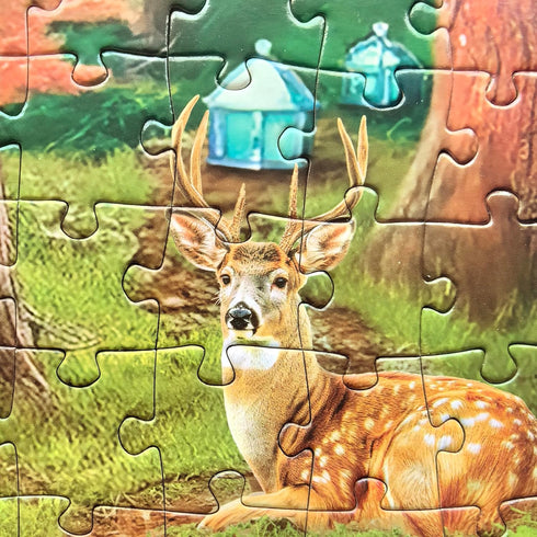 300 Pieces Jigsaw Puzzles for Adults - Puzzles for Kids Ages 6-8 8-10 10-12 - Large Piece Puzzles for Seniors - Forest Bear Adventure...