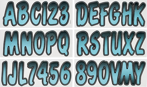 Hardline Products Series 200 Factory Matched 3-Inch Boat & PWC Registration Number Kit - BJBKG200...