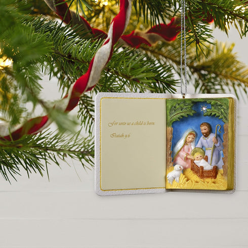 Hallmark Keepsake Christmas 2019 Year Dated Nativity Bible Religious Ornament...