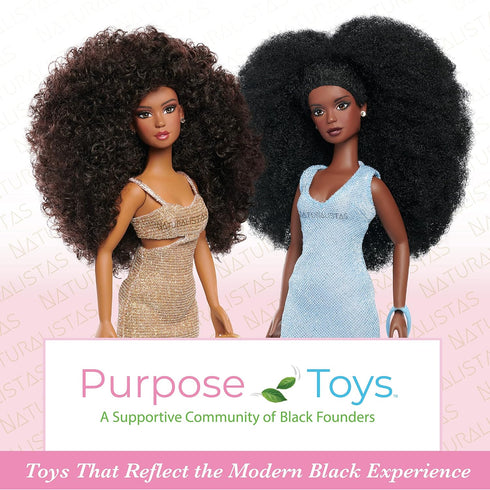 Naturalistas Fashion Pack Coffee Casual 7-Piece Outfit and Accessories Set for 11.5-Inch Tall Naturalistas Dolls, Designed and Developed by Purpos...