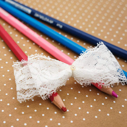 CT CRAFT LLC Lace Trim Ribbon 1.5" x 10 Yards White for Trimmings Sewing Home Decoration Gift Wrapping DIY Crafts Baby Shower Wedding Bouquet Clot...