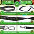 Heavy Duty Dog Leash 4-6Ft Length – Reflective Dog Leash for Medium, Large Dogs – Shock Absorbing Bungee Dog Leash with Zinc Alloy Carabiner, Traf...