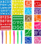 22Pcs Alphabet Tracing Stencil Set for Kids Drawing Stencils with Color Highlighter Letters Numbers and Cute Animal Pattern Paint Boards Learn Art...