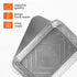 PLASTICPRO Disposable 4 LB Aluminum Takeout Tin Foil Oblong Baking Pans 12'' X 8'' X 2'' Inch With Cardboard Lids - Brownies, Bread, or Lunchbox, ...