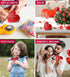DolliBu I Love You Red Plush Heart Small Cushion Size: 3 inch - Valentine Stuffed Mini Plush Symbol Figure Accessories Decoration Ornament Proposa...