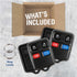 2X KeylessOption Key Fob Cover Case Replacement for 2000 2001 2002 2003 2004 2005 2006 2007 2008 2009 2010 2011 2012 2013 2014 2015 2016 2017 2018...