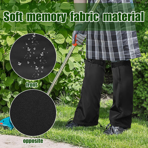 2 PCS Lawn Care Leg Gaiters-Weed Eating Leg Protectors-Garden Trimming Leg Chaps-Adjustable Leg Guards for Garden and Farm Working...