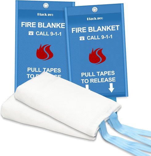 Fire Blanket, Fire Retardant Blanket,Emergency Fire Blanket for Kitchen, Home, School, Fireplace, Grill, Car, Office and Warehouse. CE Certified. ...